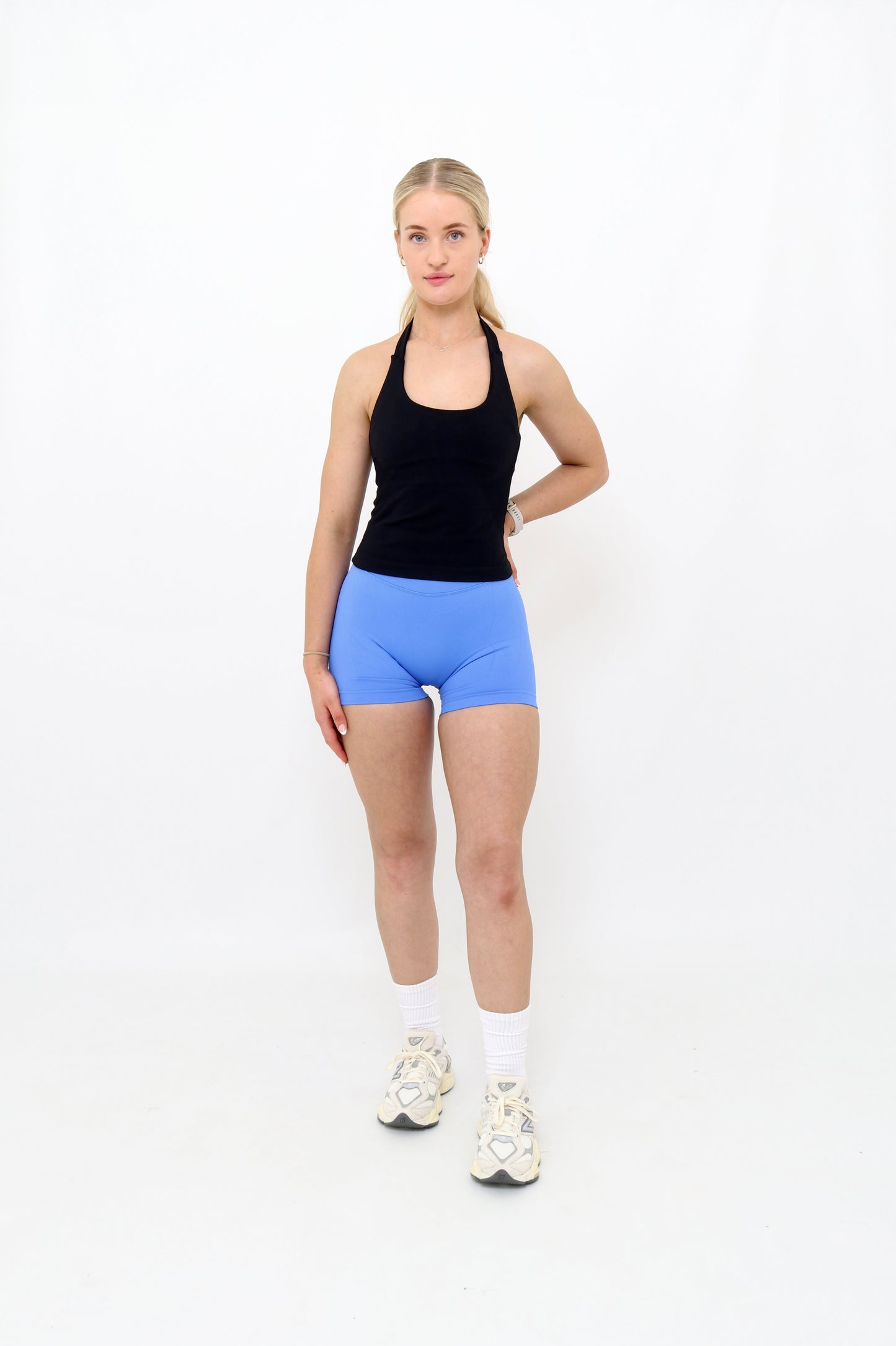 Royal blue sculpt shorts