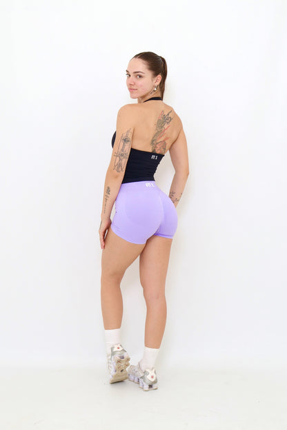 Lavender sculpt shorts