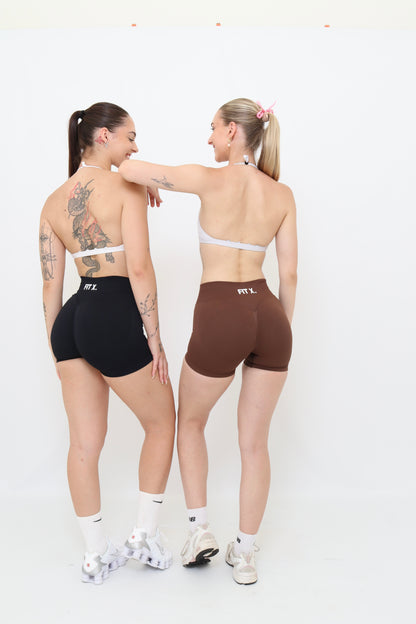 Black sculpt shorts