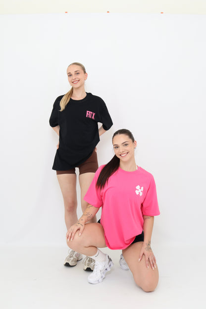 Pink oversized tee